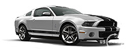 2012 Ford Mustang Shelby GT500 - Ingot Silver met.